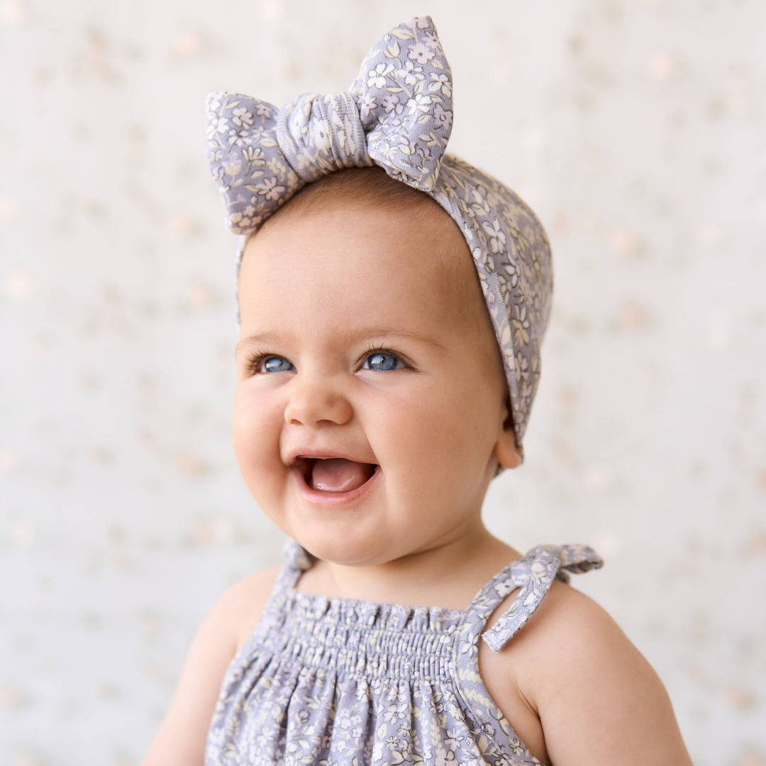 JAMIE KAY ORGANIC COTTON HEADBAND - APRIL LILAC