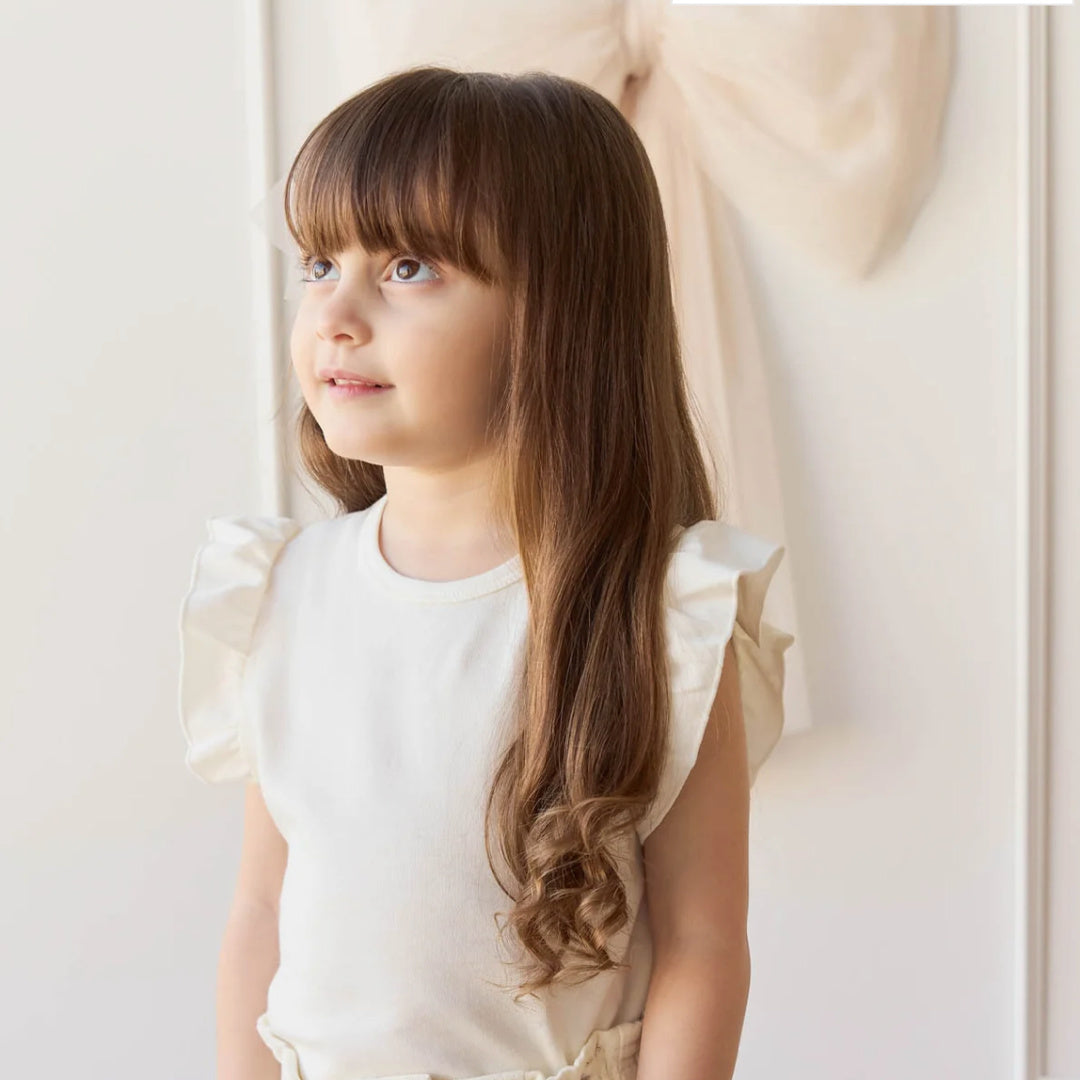 JAMIE KAY PIMA COTTON LILA TOP - PARCHMENT