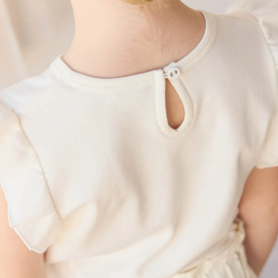 JAMIE KAY PIMA COTTON LILA TOP - PARCHMENT