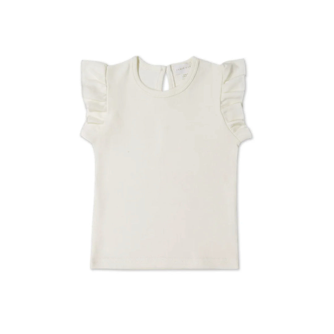 JAMIE KAY PIMA COTTON LILA TOP - PARCHMENT