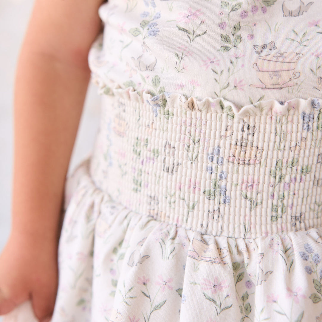 JAMIE KAY ORGANIC COTTON RUBY SKIRT - MOONS GARDEN LAVENDER