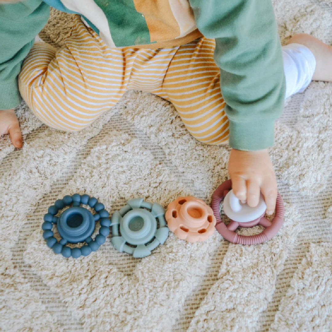 JELLYSTONE DESIGNS STACKER AND TEETHER TOY - EARTH