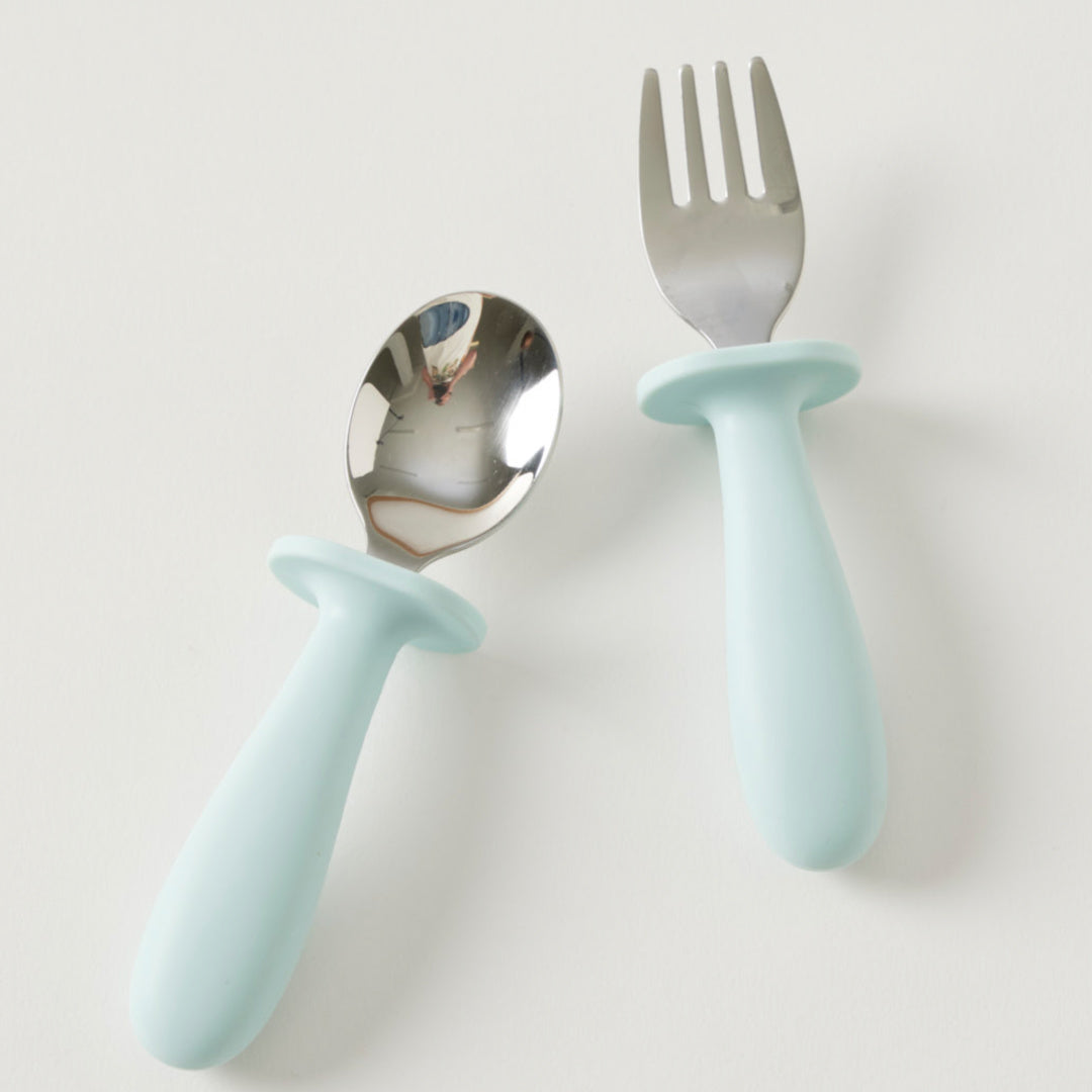 JIGGLE AND GIGGLE RILEY CUTLERY SET - BLUE