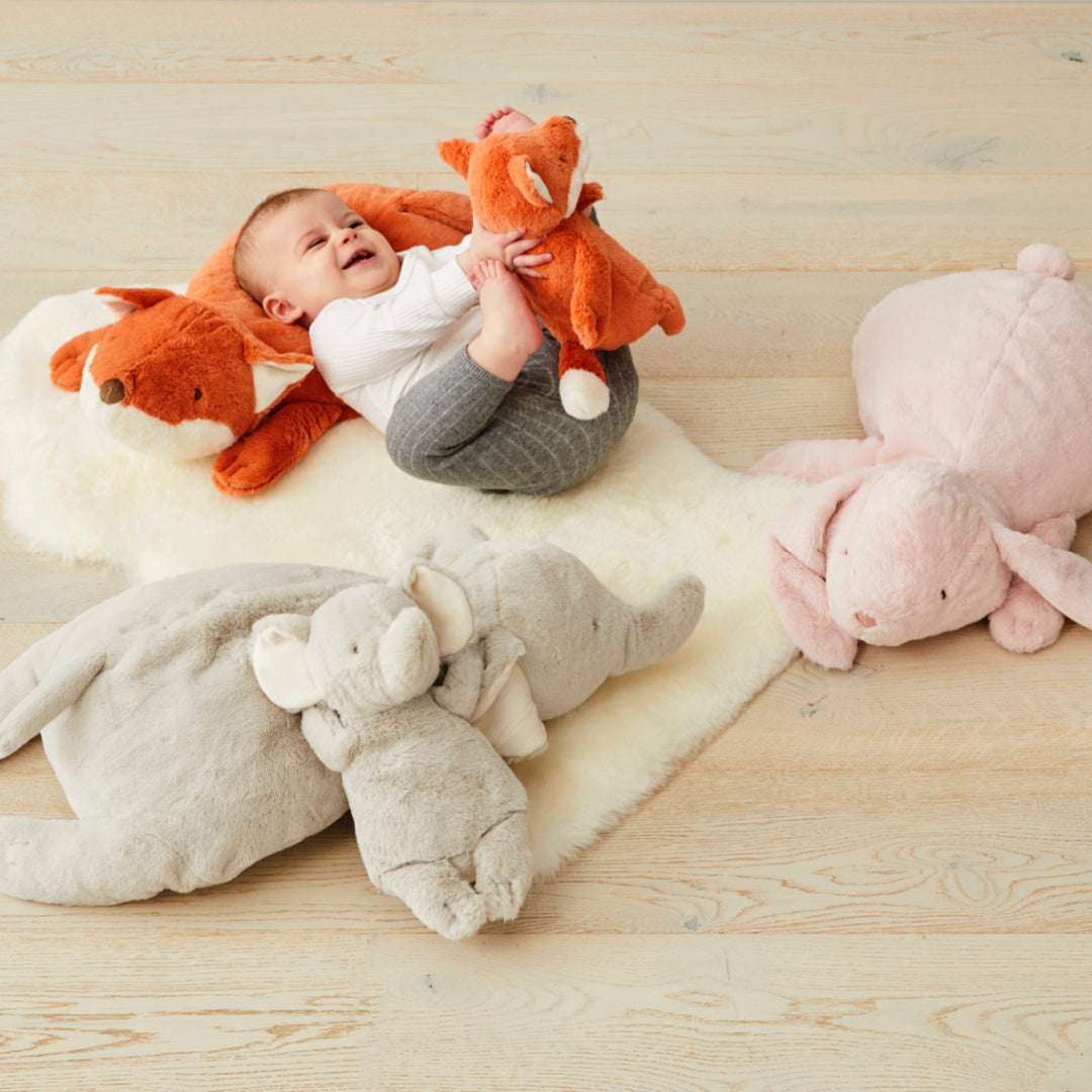 JIGGLE AND GIGGLE CUDDLY TIME LYING ELEPHANT