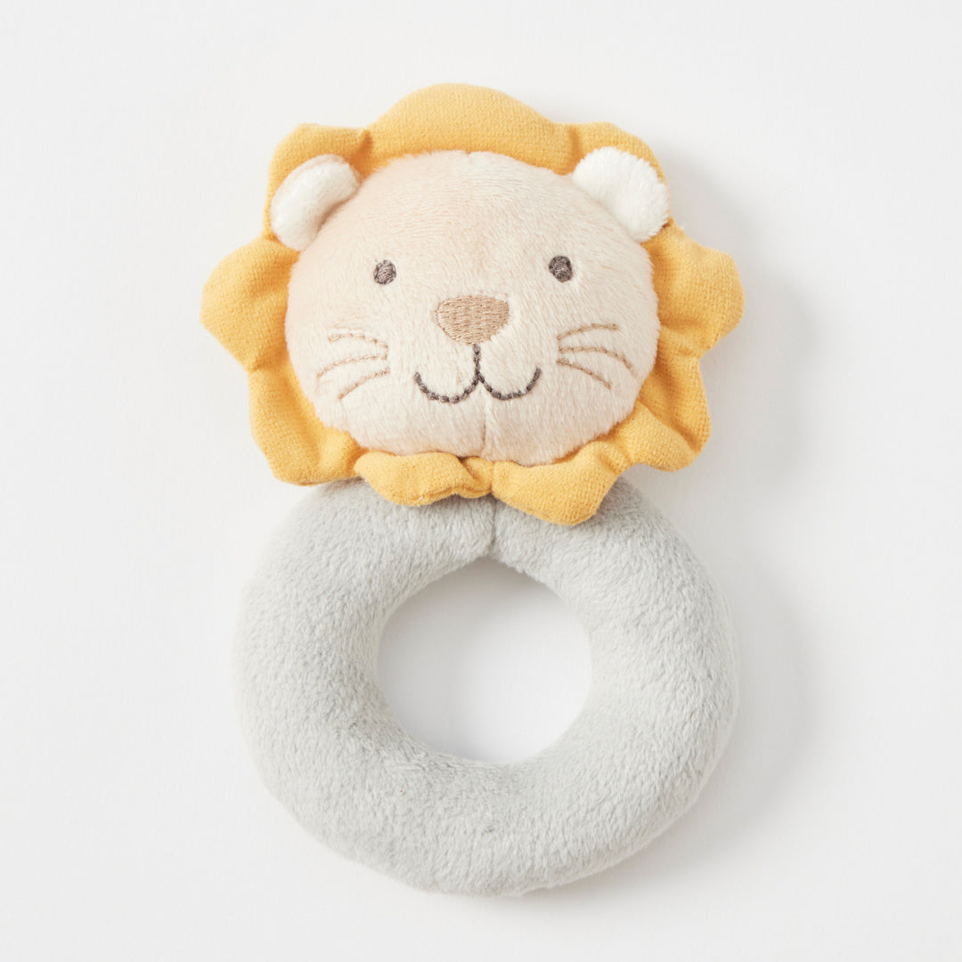 JIGGLE AND GIGGLE PLUSH LION RATTLE