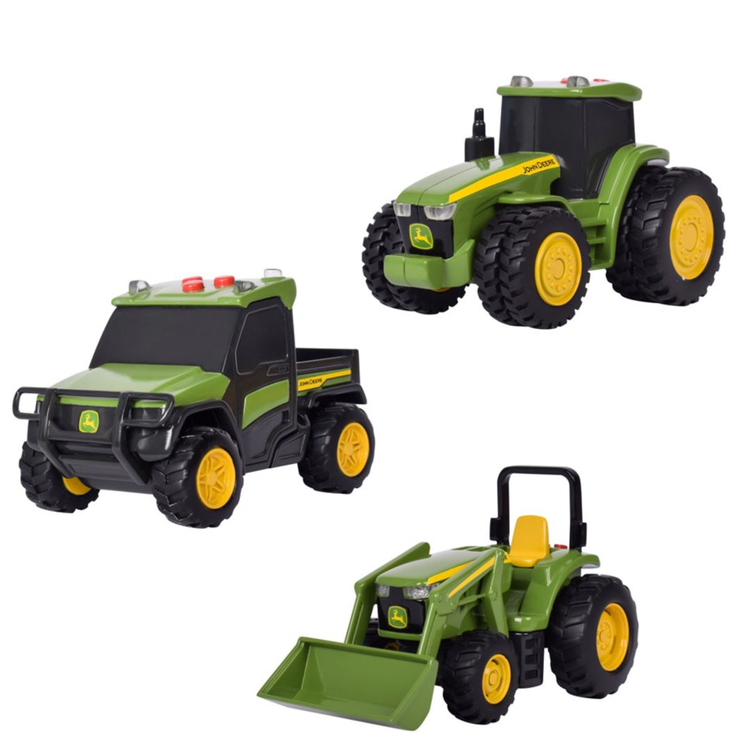 John Deere Lights &amp; Sound Mini Tractors 3-pack