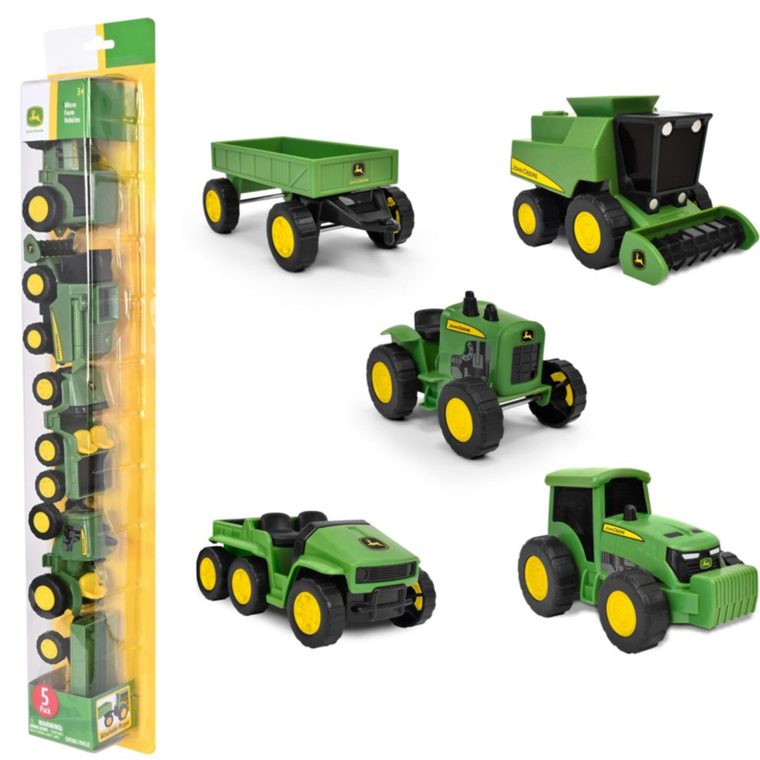 John Deere Micro Farm Vehicles 5 Pack