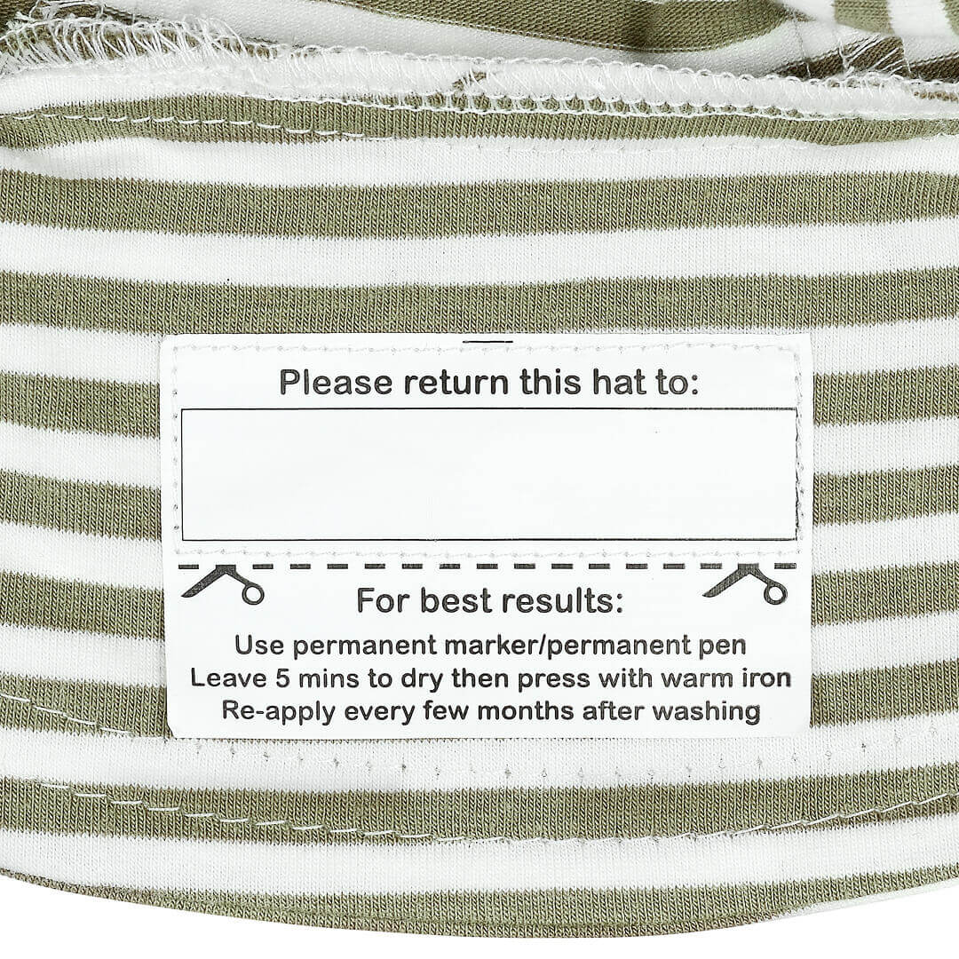 BEDHEAD KIDS BUCKET HAT - KHAKI STRIPE