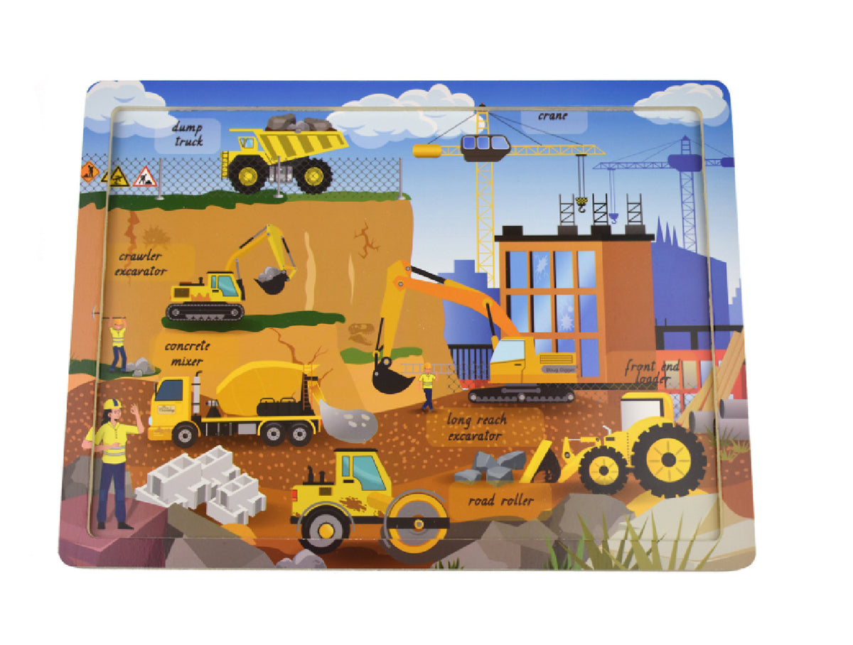KOALA DREAM AUSSIE CONSTRUCTION SITE WOODEN JIGSAW PUZZLE 24PCS
