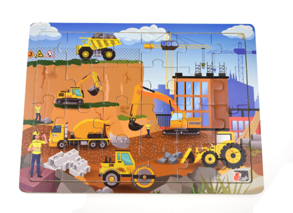KOALA DREAM AUSSIE CONSTRUCTION SITE WOODEN JIGSAW PUZZLE 24PCS