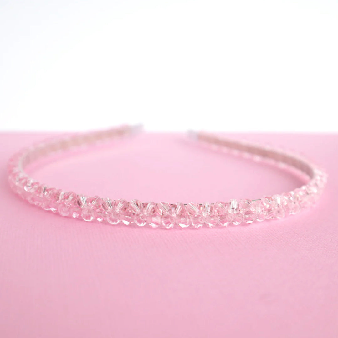 LAUREN HINKLEY PINK CHRYSTAL HEADBAND