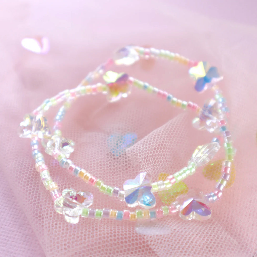 LAUREN HINKLEY CRYSTAL BUTTERFLY BFF BRACELET SET