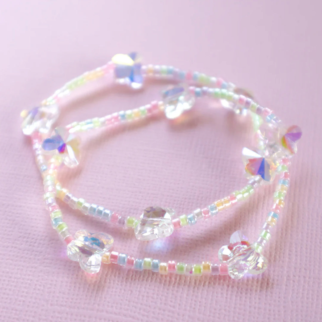 LAUREN HINKLEY CRYSTAL BUTTERFLY BFF BRACELET SET