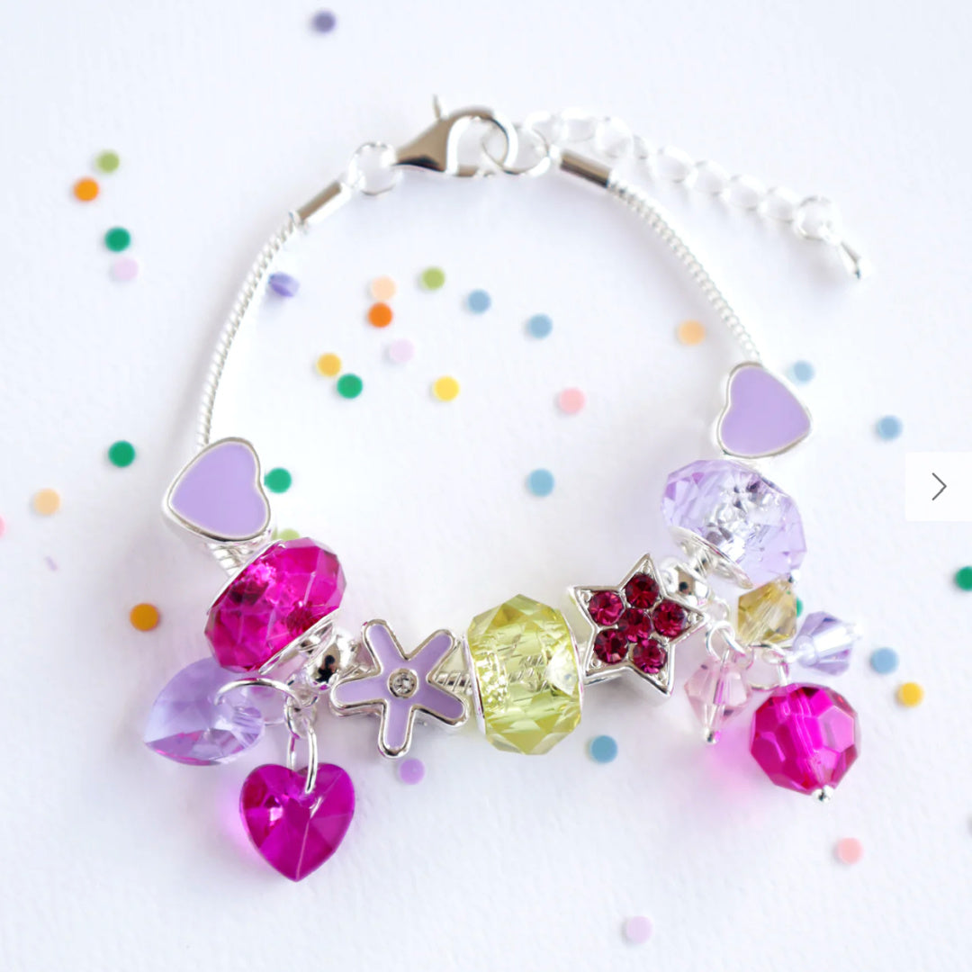 LAUREN HINKLEY LOVE AND SPARKLES CHARM BRACELET