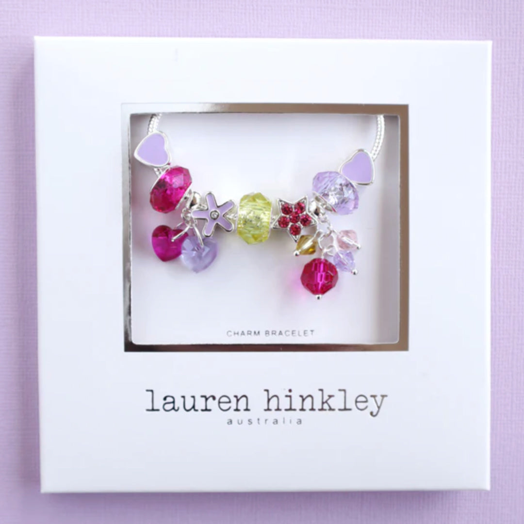 LAUREN HINKLEY LOVE AND SPARKLES CHARM BRACELET