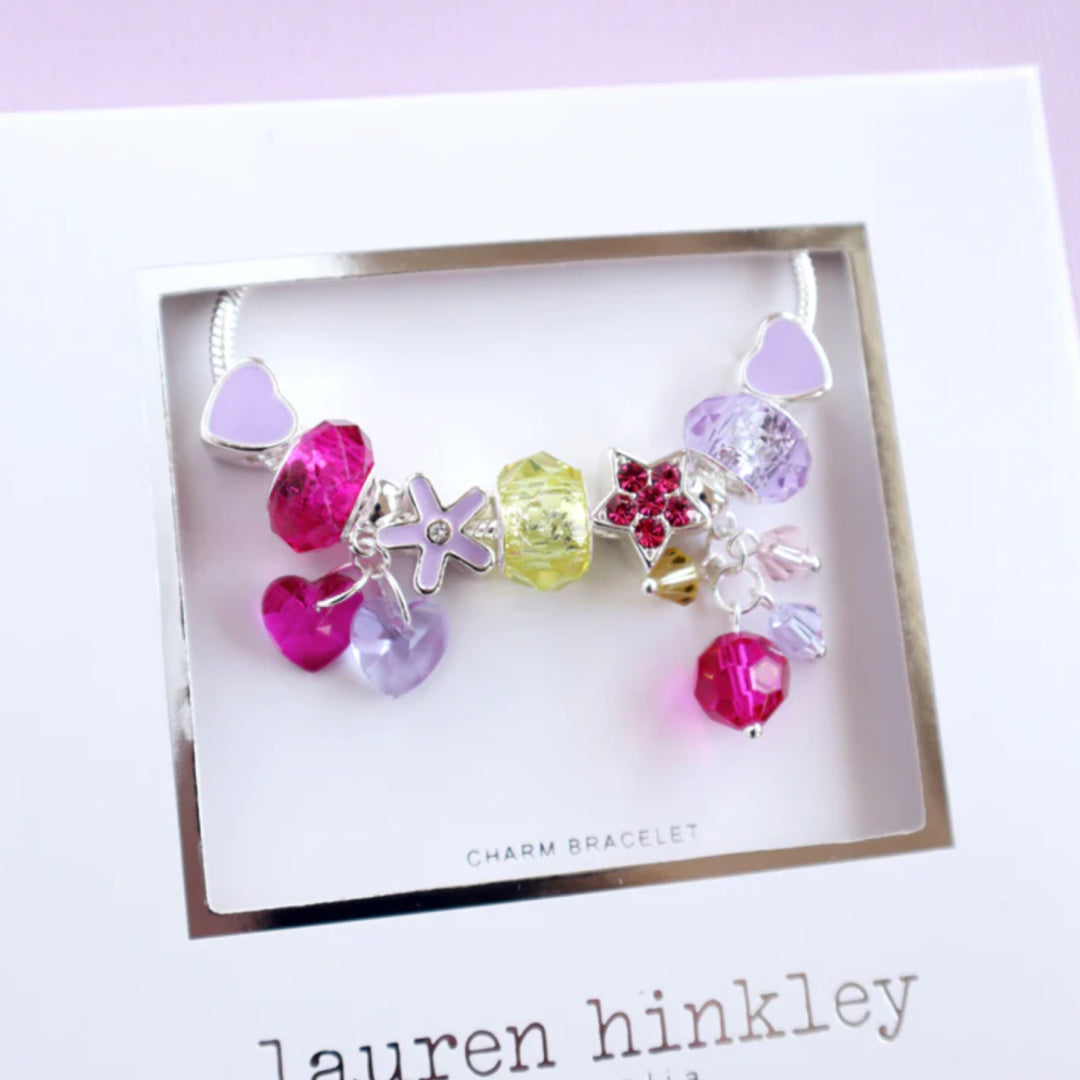 LAUREN HINKLEY LOVE AND SPARKLES CHARM BRACELET