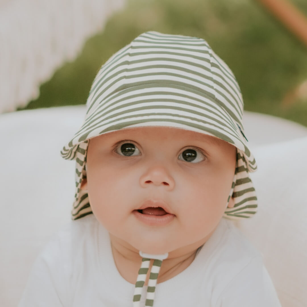 BEDHEAD BABY LEGIONNAIRE HAT - KHAKI STRIPE