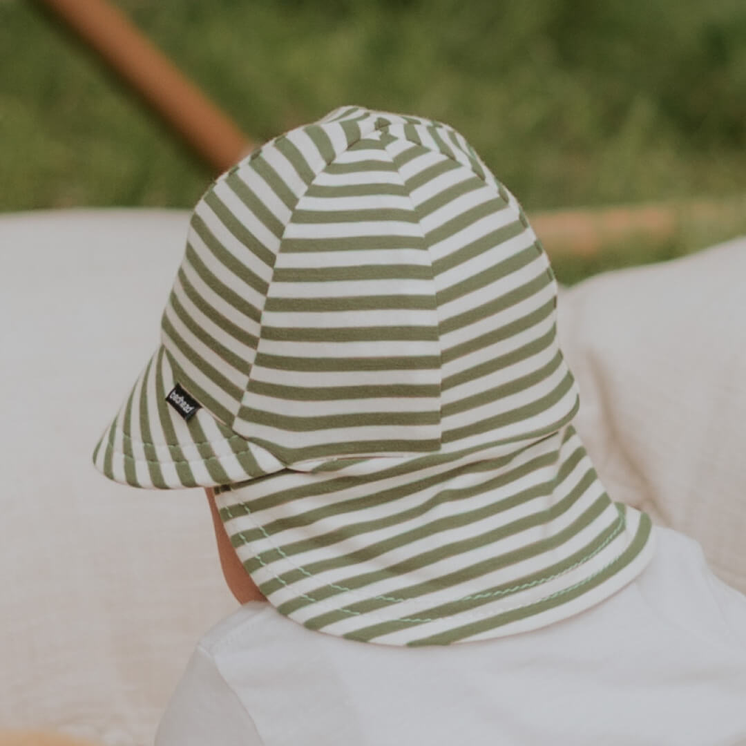 BEDHEAD BABY LEGIONNAIRE HAT - KHAKI STRIPE