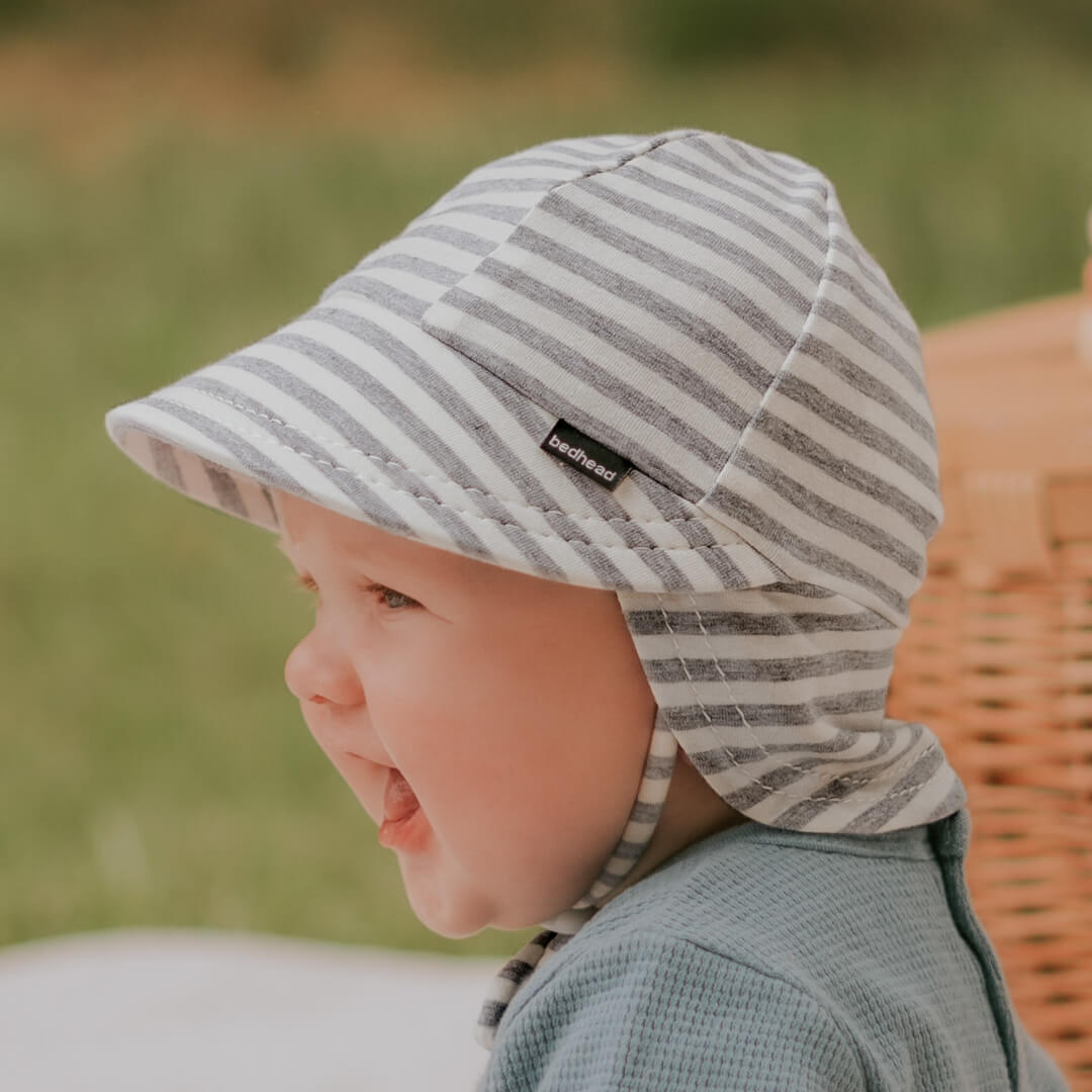 BEDHEAD BABY LEGIONNAIRE HAT - GREY STRIPE