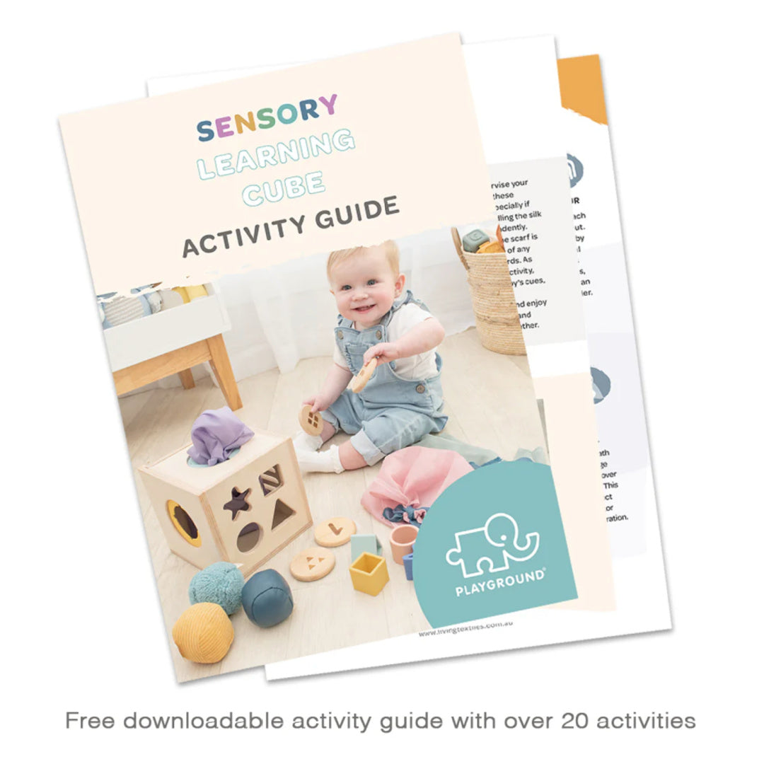 LIVING TEXTILES 4-IN-1 SENSORY CUBE