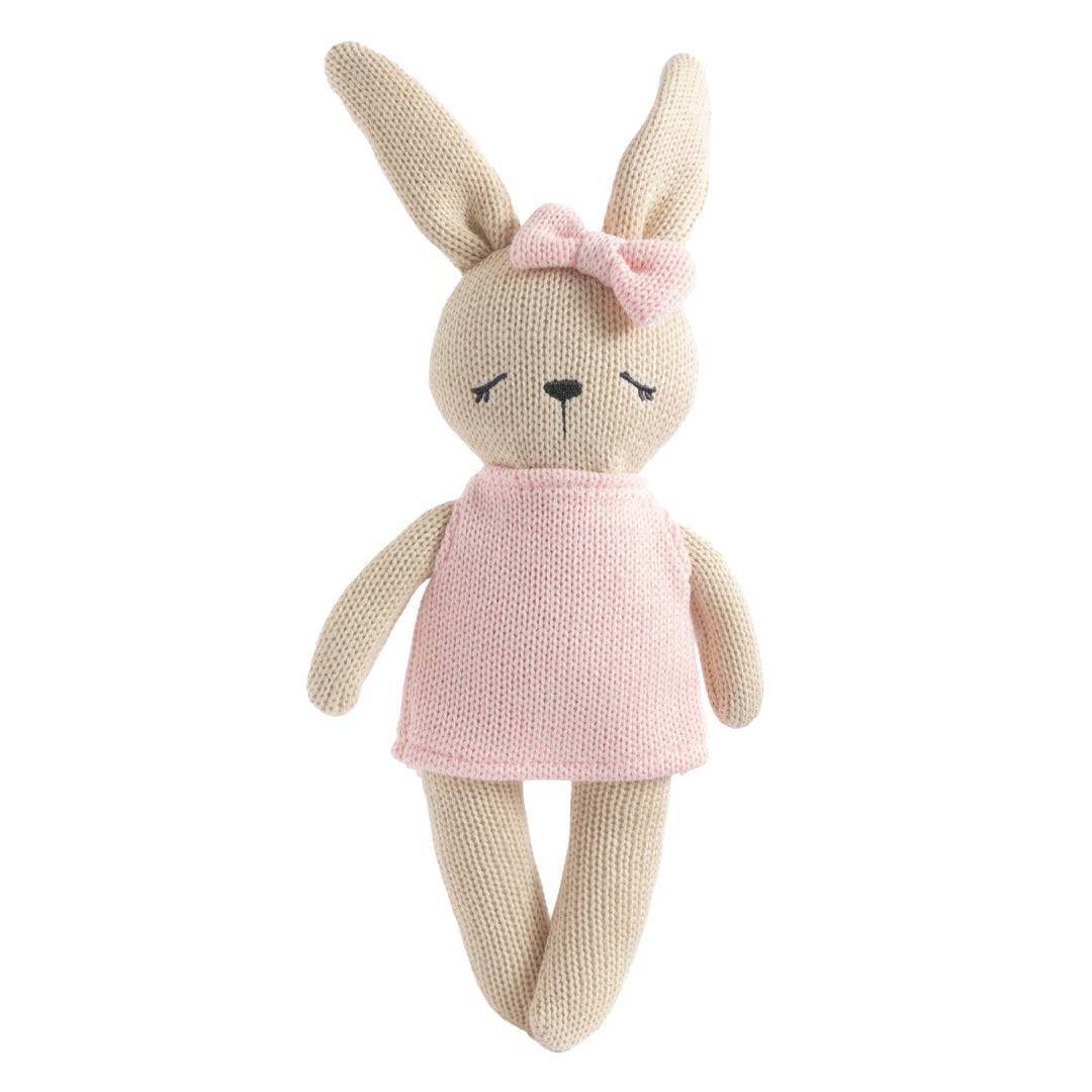 LIVING TEXTILES KNITTED ANIMAL TOY- BELLA THE BUNNY