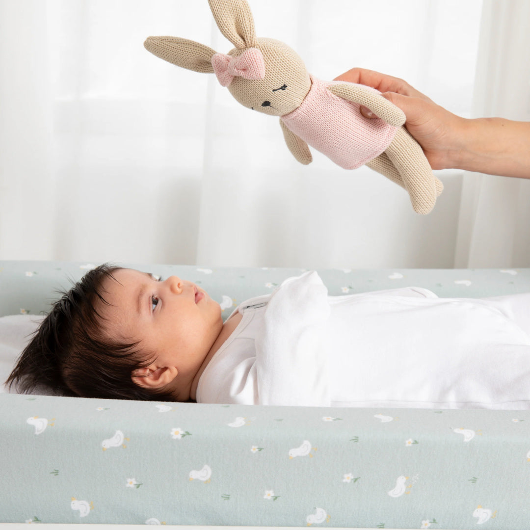 LIVING TEXTILES KNITTED ANIMAL TOY- BELLA THE BUNNY