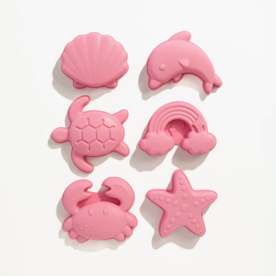 LIVING TEXTILES SILICONE BUCKET SET 8PC - LIGHT PINK