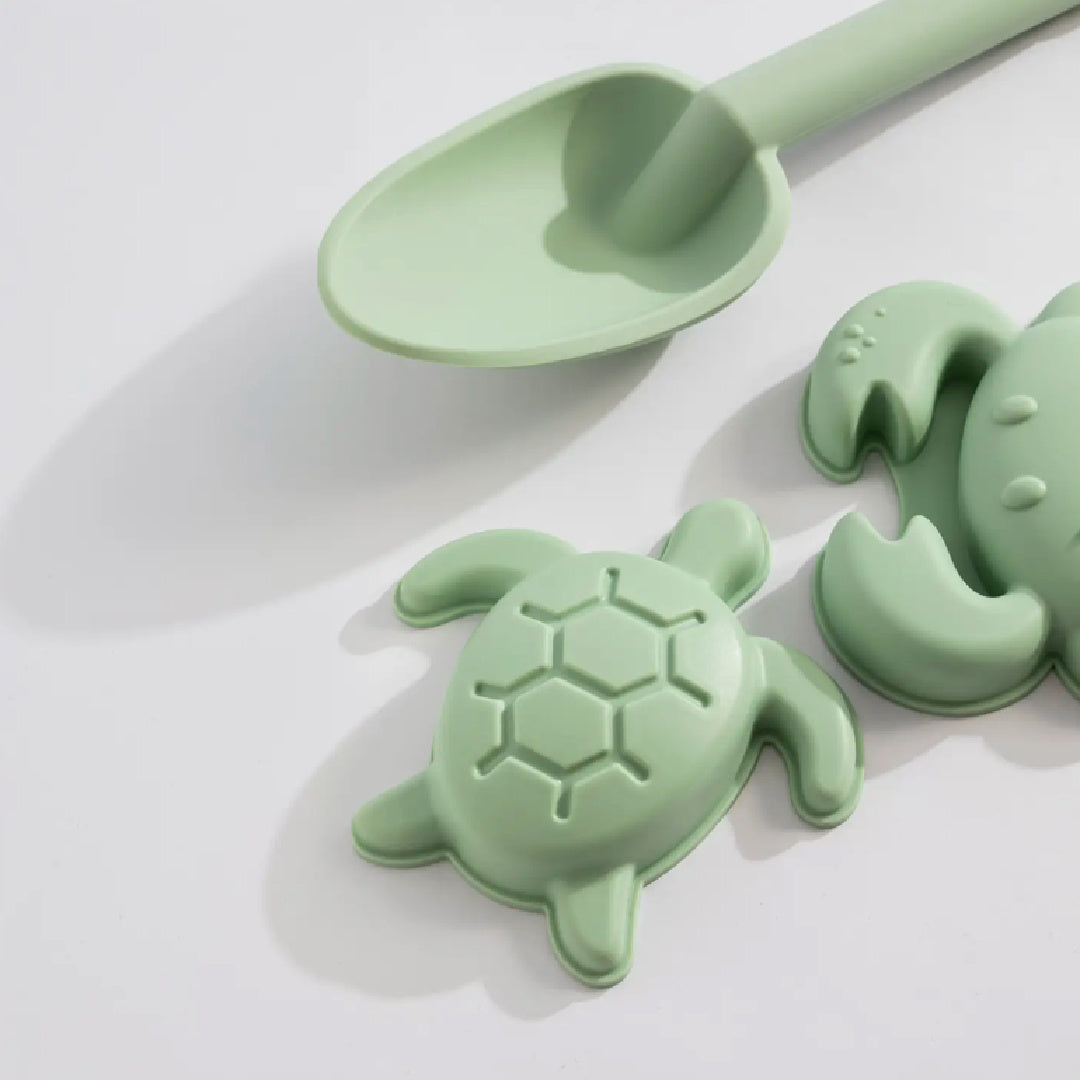 LIVING TEXTILES SILICONE BUCKET SET 8PC - LIGHT SAGE