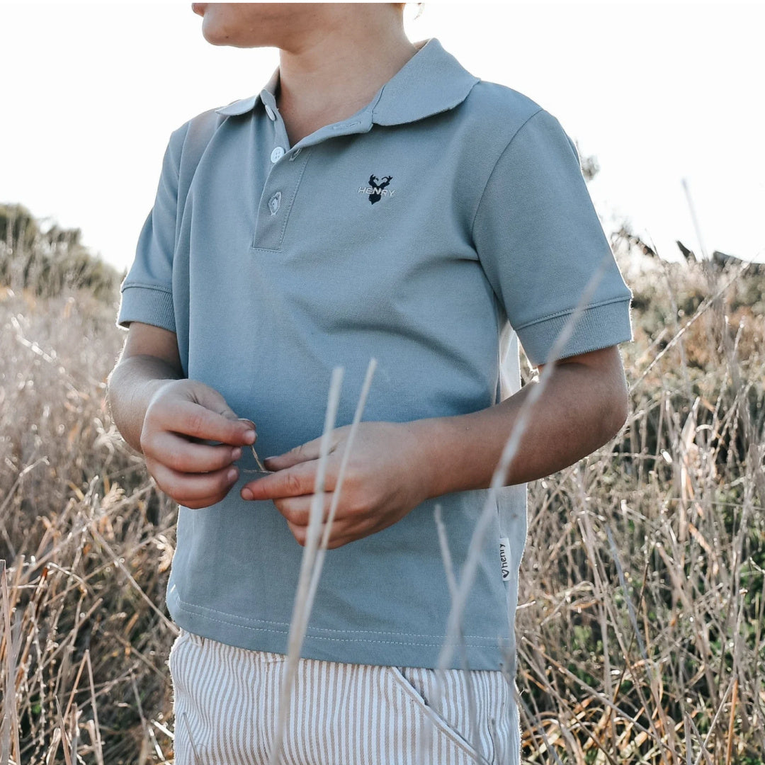 LOVE HENRY BOYS POLO SHIRT - BLUE