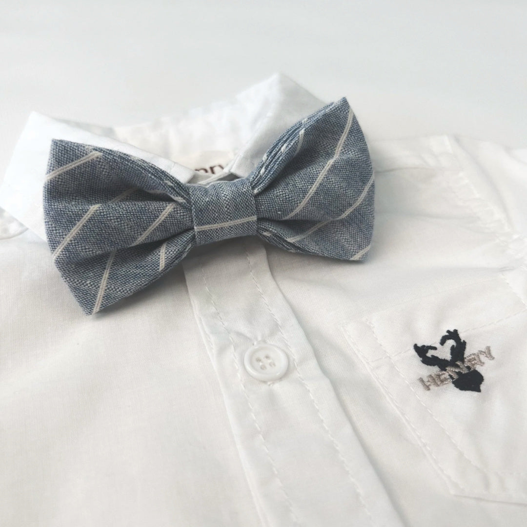 LOVE HENRY BOYS BOWTIE - BLUE STRIPE
