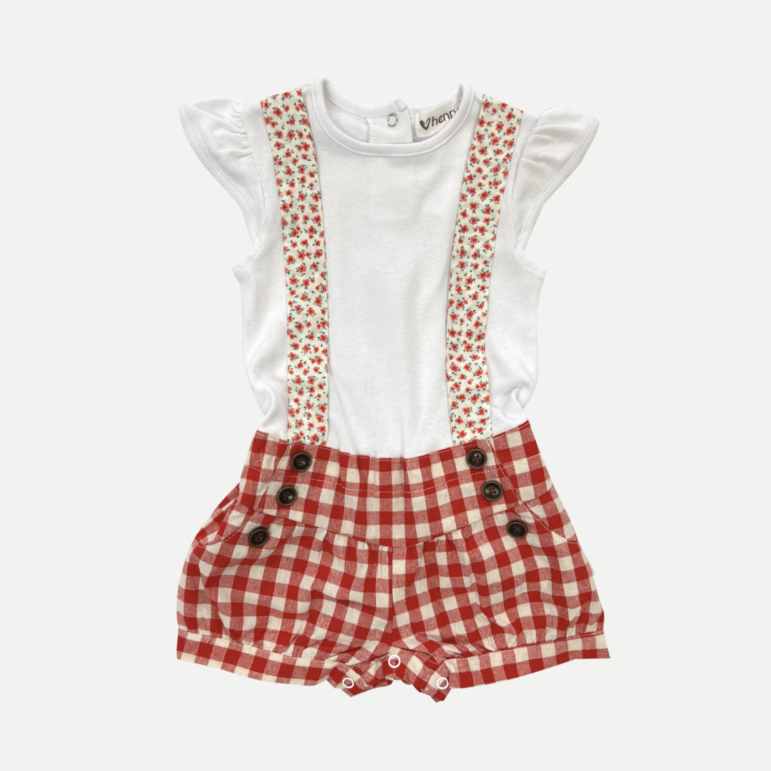 LOVE HENRY BABY GIRLS LOLA PLAYSUIT - LITTLE AMORE