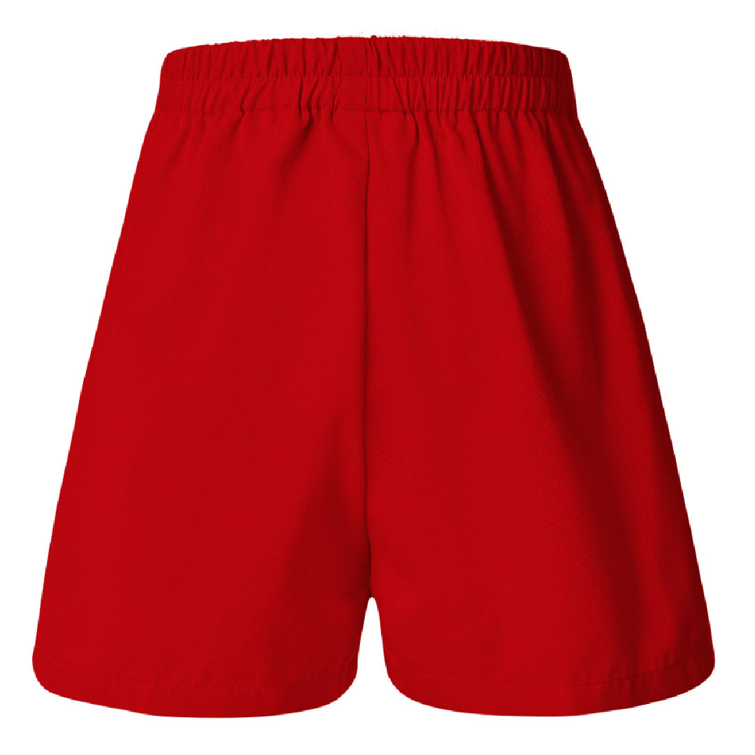 LWR GIRLS SCHOOL STONE GABERDINE SKORT [RED] SLIM CUT - STYLE G386SK