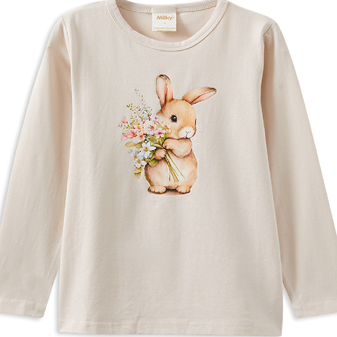 MILKY BUNNY BOUQUET TEE