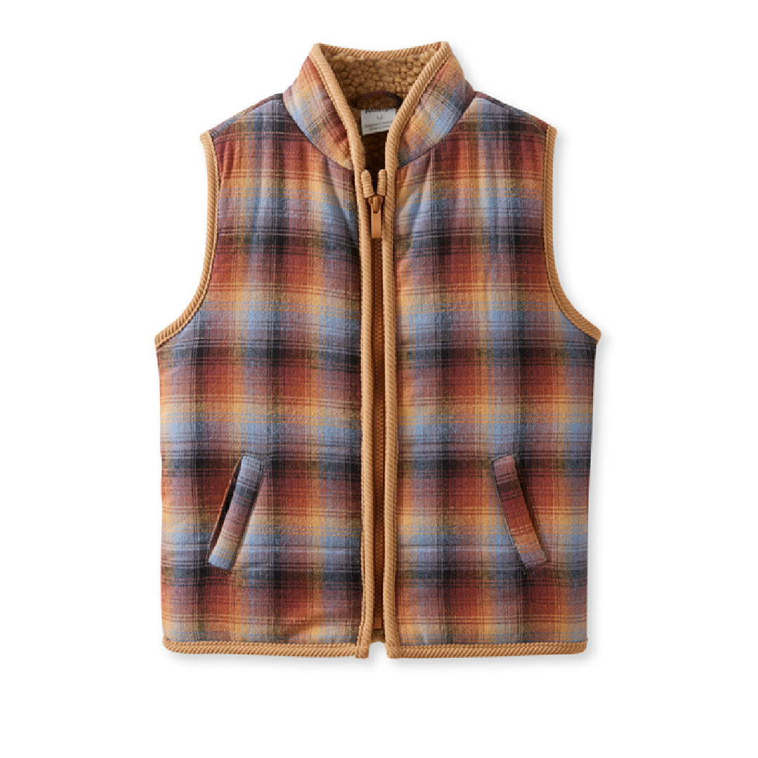 MILKY FITZROY CHECK VEST