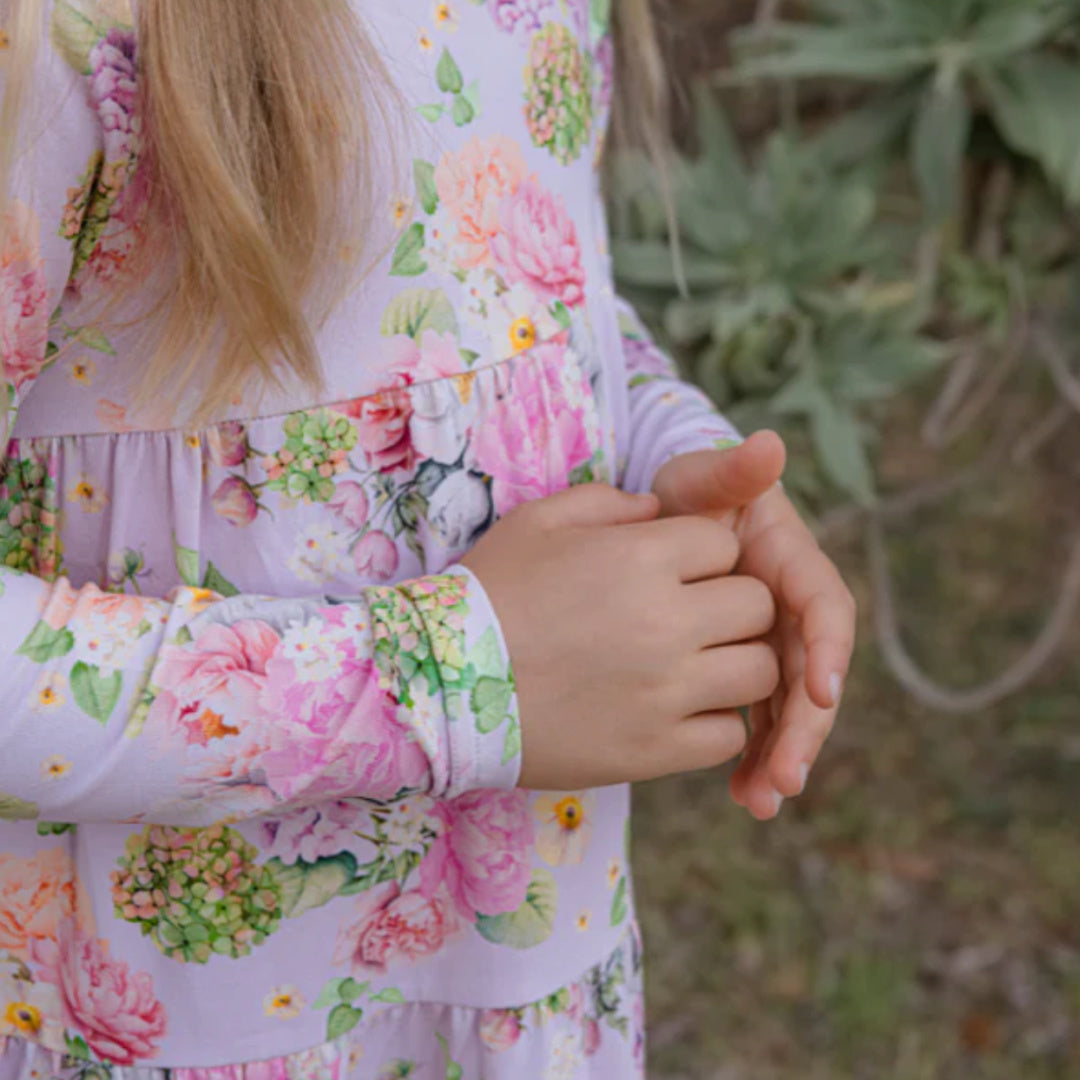 MILKY LILY BELLE TIERED DRESS