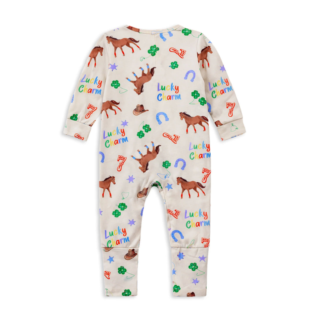 Lucky Charm Zip Romper