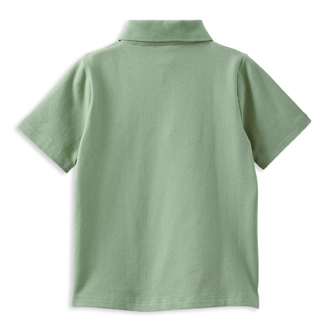MILKY BASIL LION POLO SHIRT
