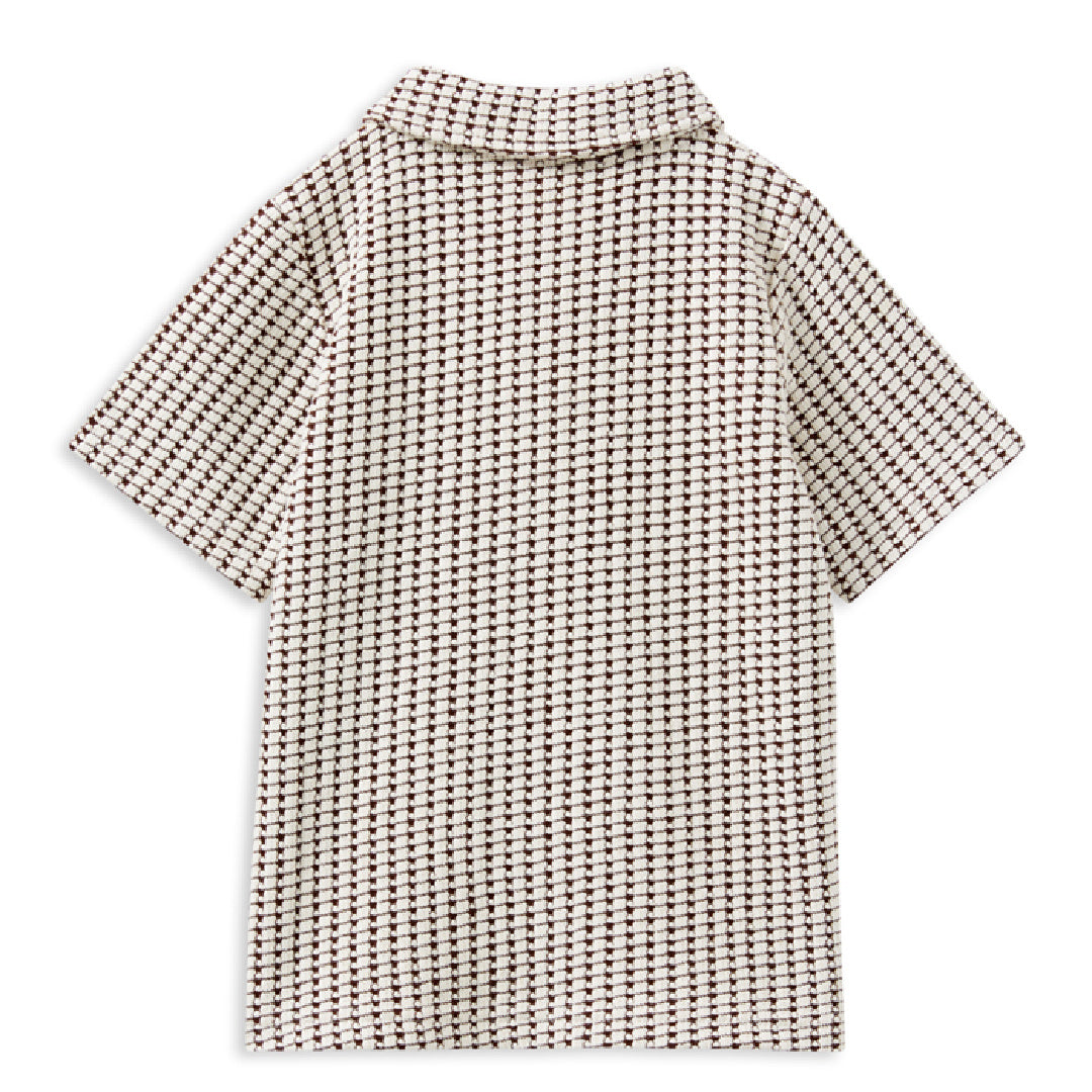 MILKY CHOCOLATE KNIT POLO