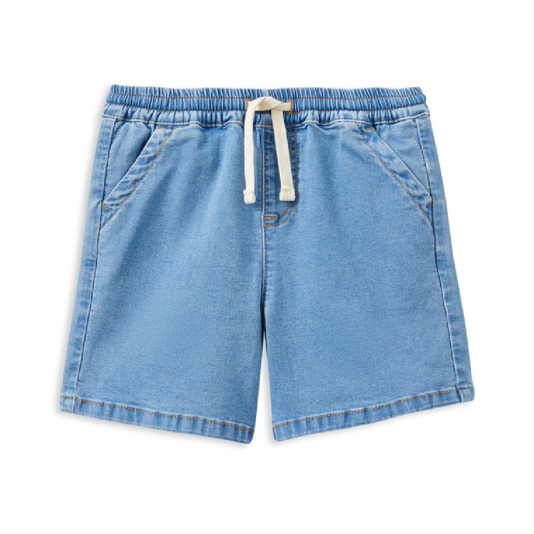MILKY DENIM SHORTS