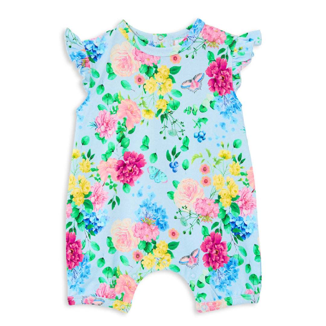 MILKY GARDEN PARTY FRILL ROMPER