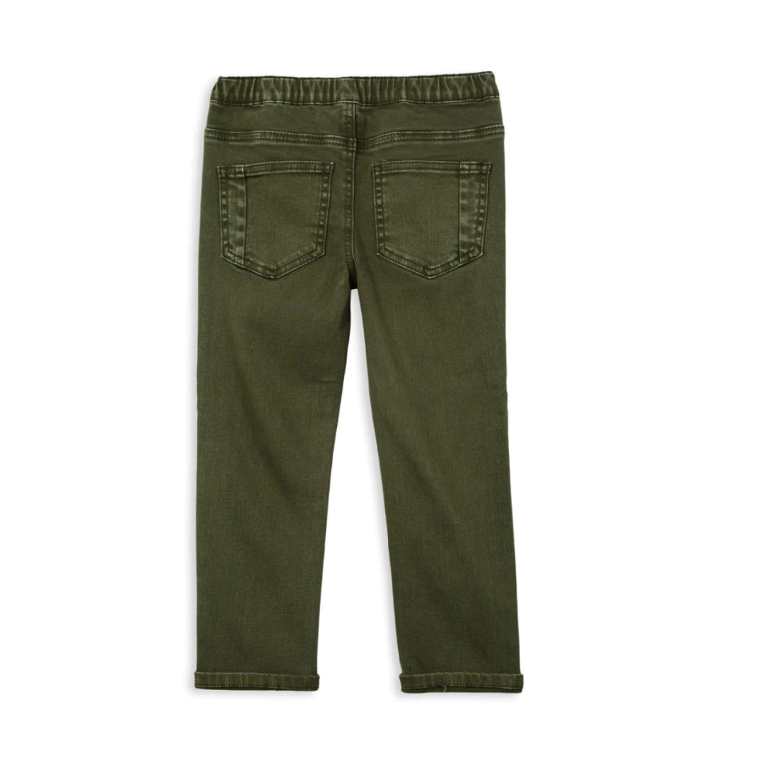 MILKY GREEN DENIM JEANS