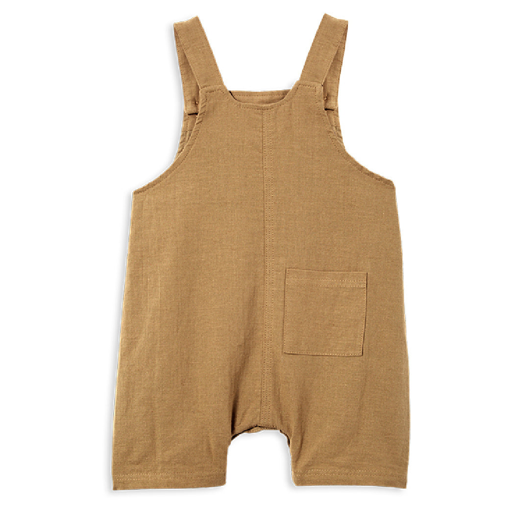 MILKY HONEY LINEN OVERALLS