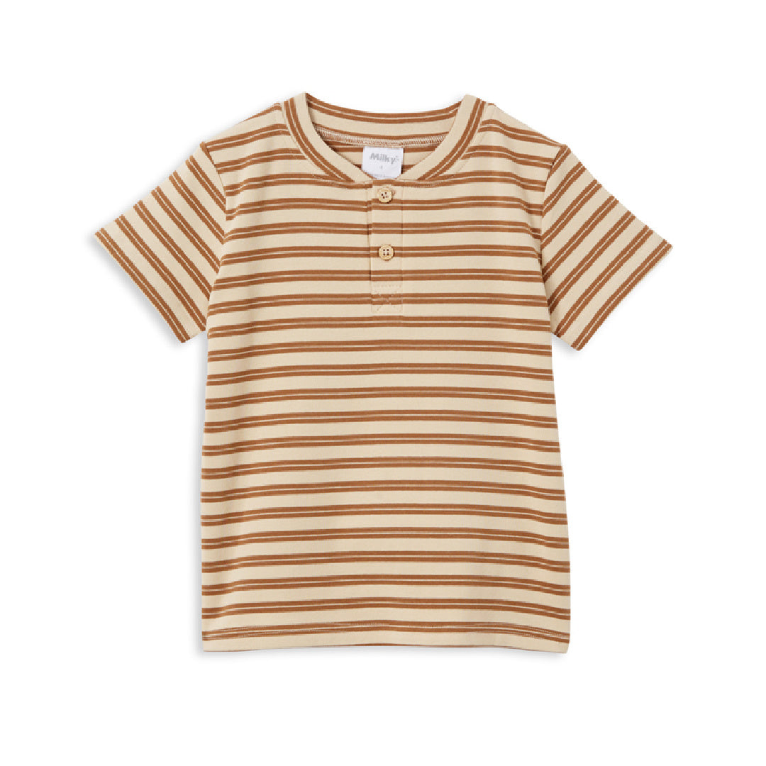 MILKY NATURAL STRIPE TEE