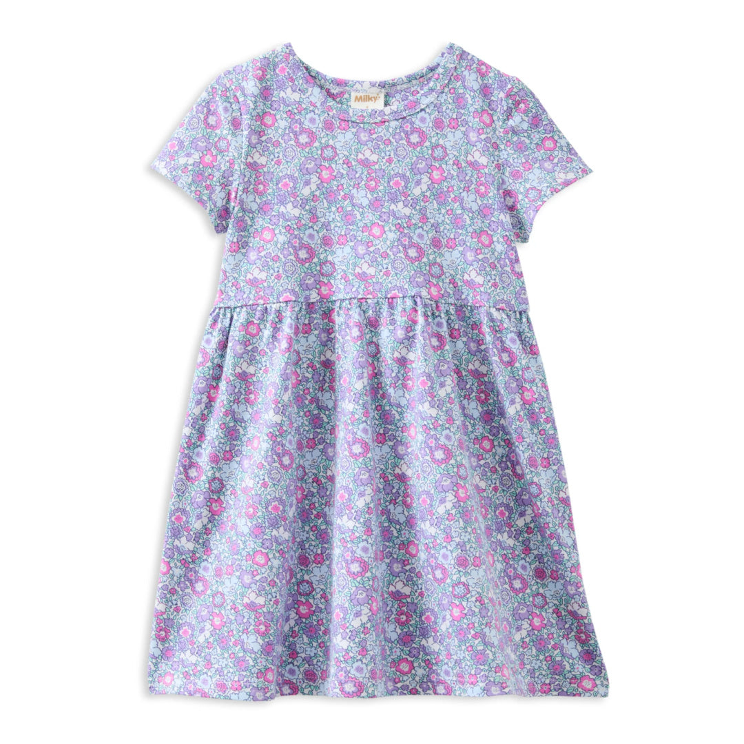 MILKY PRETTY POSY DRESS