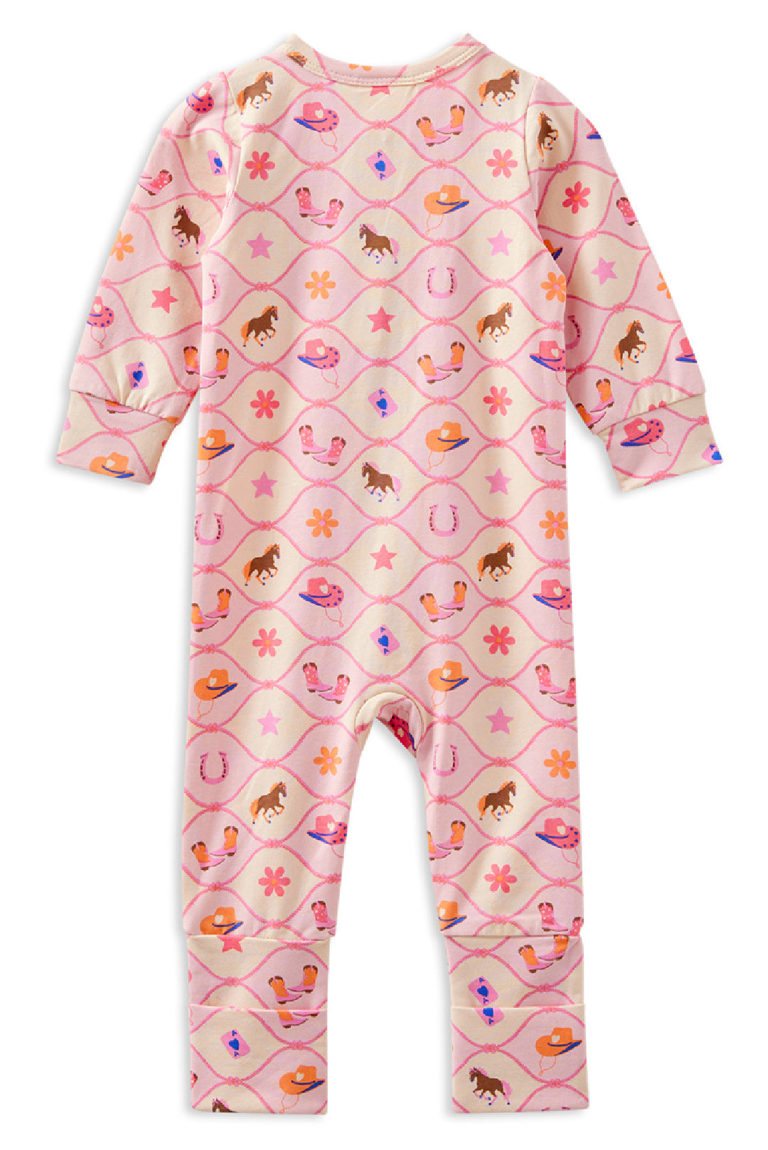 MILKY RODEO DREAMS ZIP ROMPER