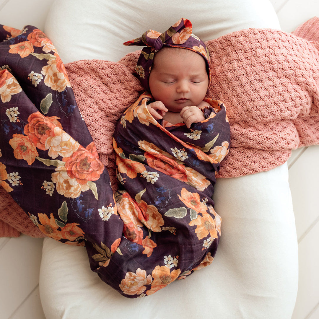 SNUGGLE HUNNY ORGANIC MUSLIN WRAP - SIENNA