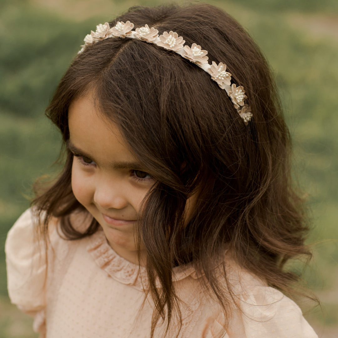 NORALEE FLORAL HEADBAND - IVORY