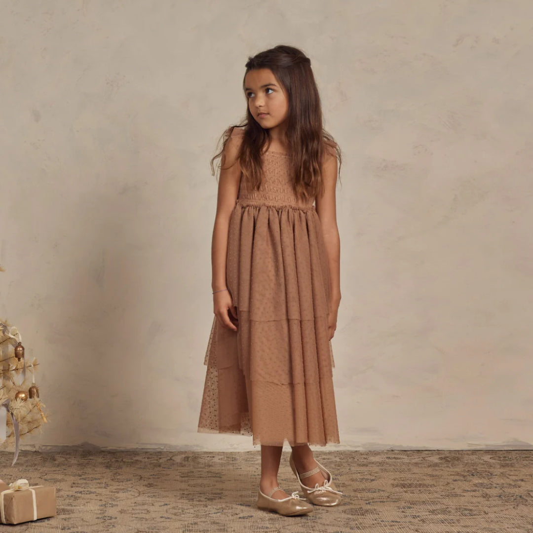 NORALEE VALENTINA DRESS - MOCHA