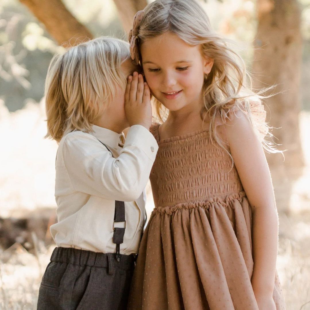 NORALEE VALENTINA DRESS - MOCHA