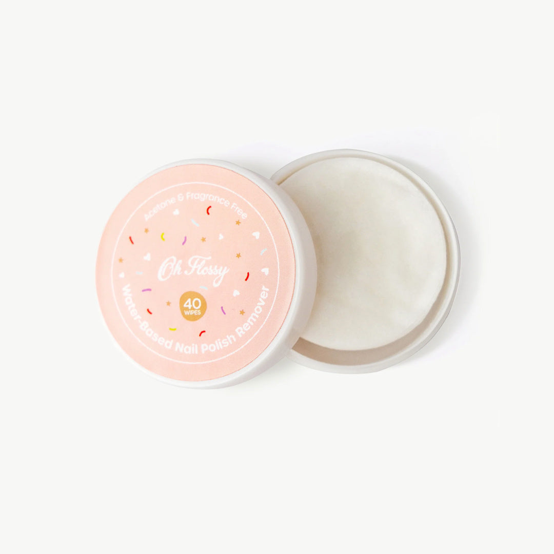 OH FLOSSY WATER-BASED NAIL POLISH REMOVER WIPES